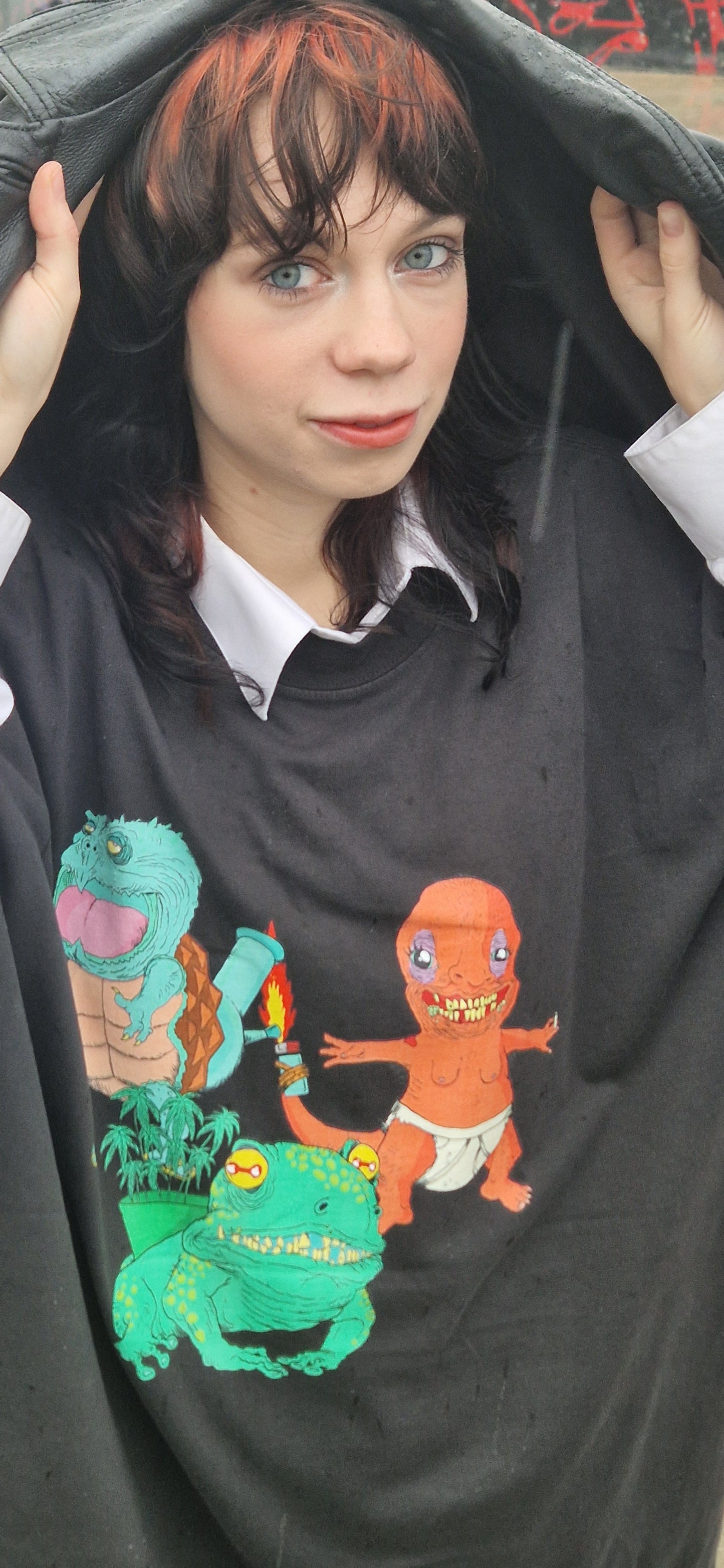 Portable Mutants Oversized Faded T-shirt