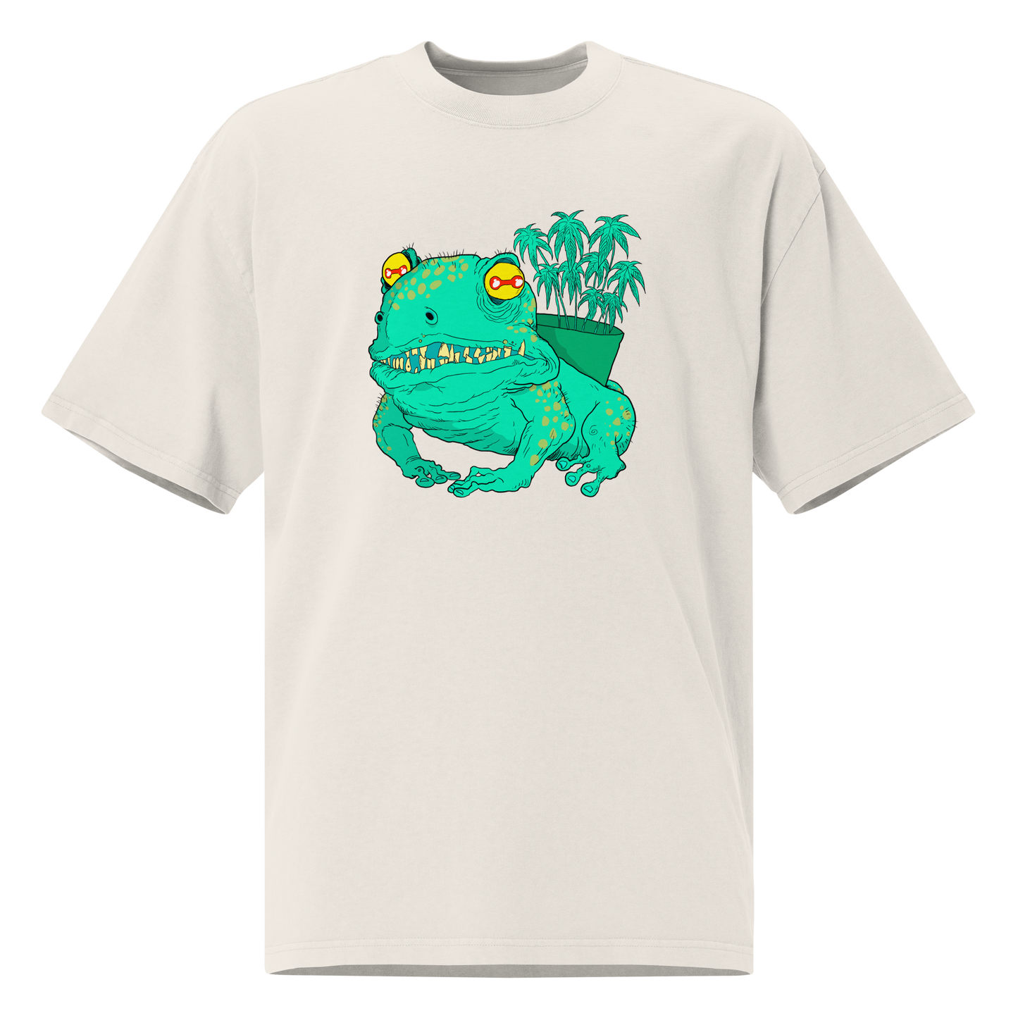 Green Frog Unisex Oversized T-Shirt – by Mondo Pupo