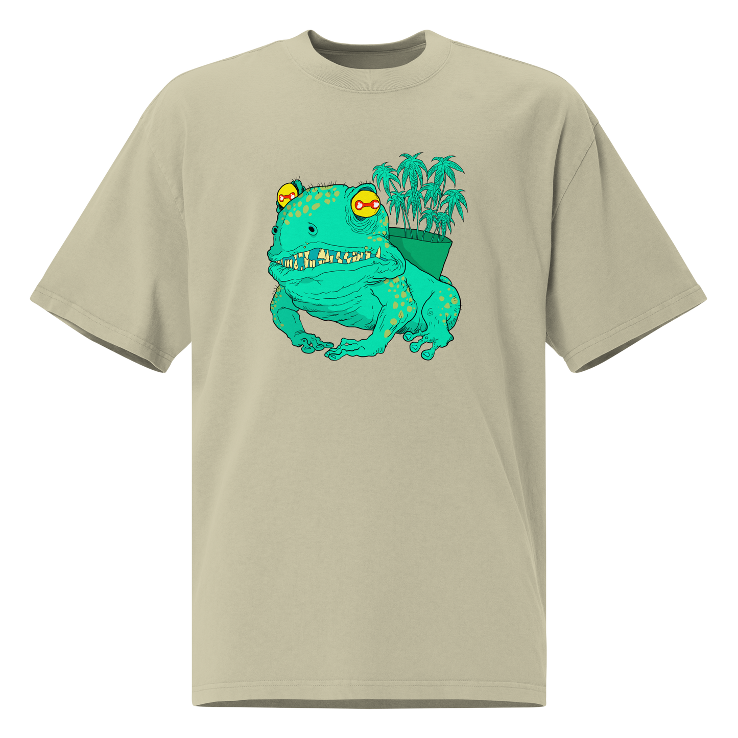 Green Frog Unisex Oversized T-Shirt – by Mondo Pupo