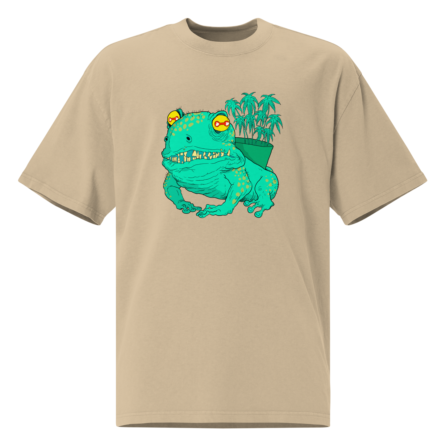Green Frog Unisex Oversized T-Shirt – by Mondo Pupo
