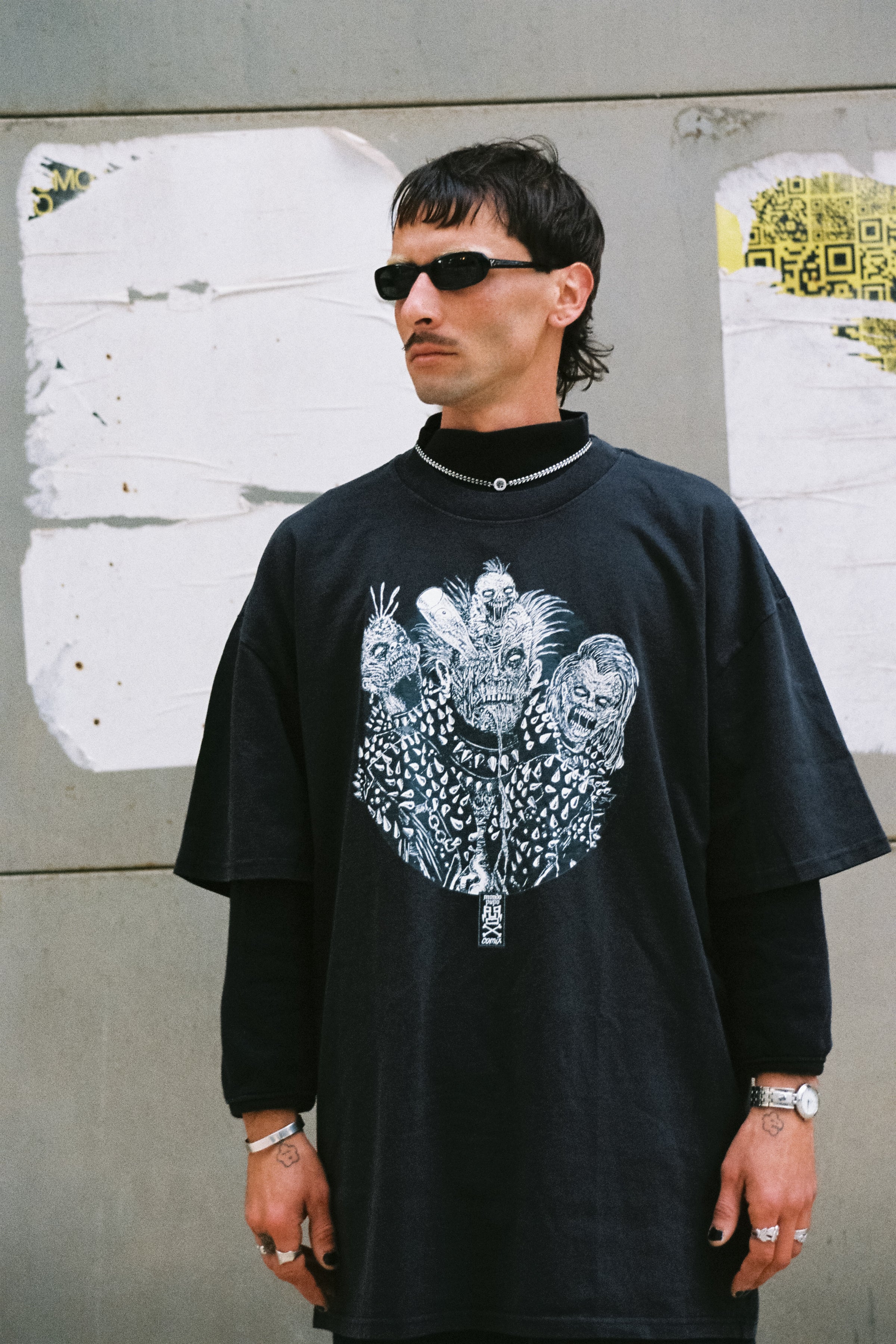 Punk Zombies Unisex Oversized T-Shirt – by Mondo Pupo