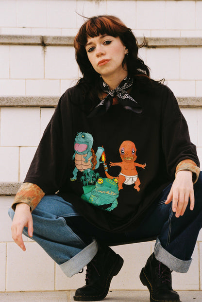 Portable Mutants Oversized Faded T-shirt