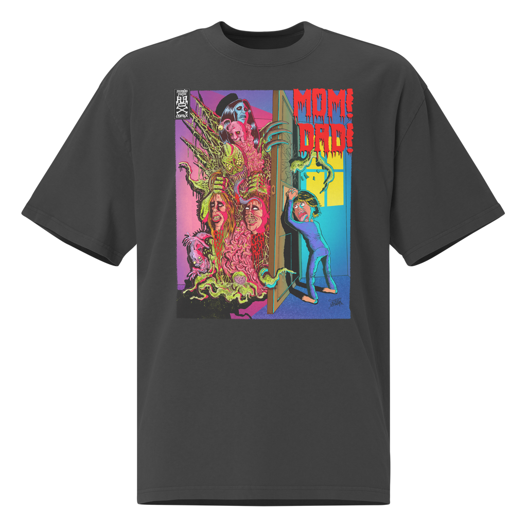 Keep the Door Closed Unisex Oversized faded T-Shirt – by Mondo Pupo