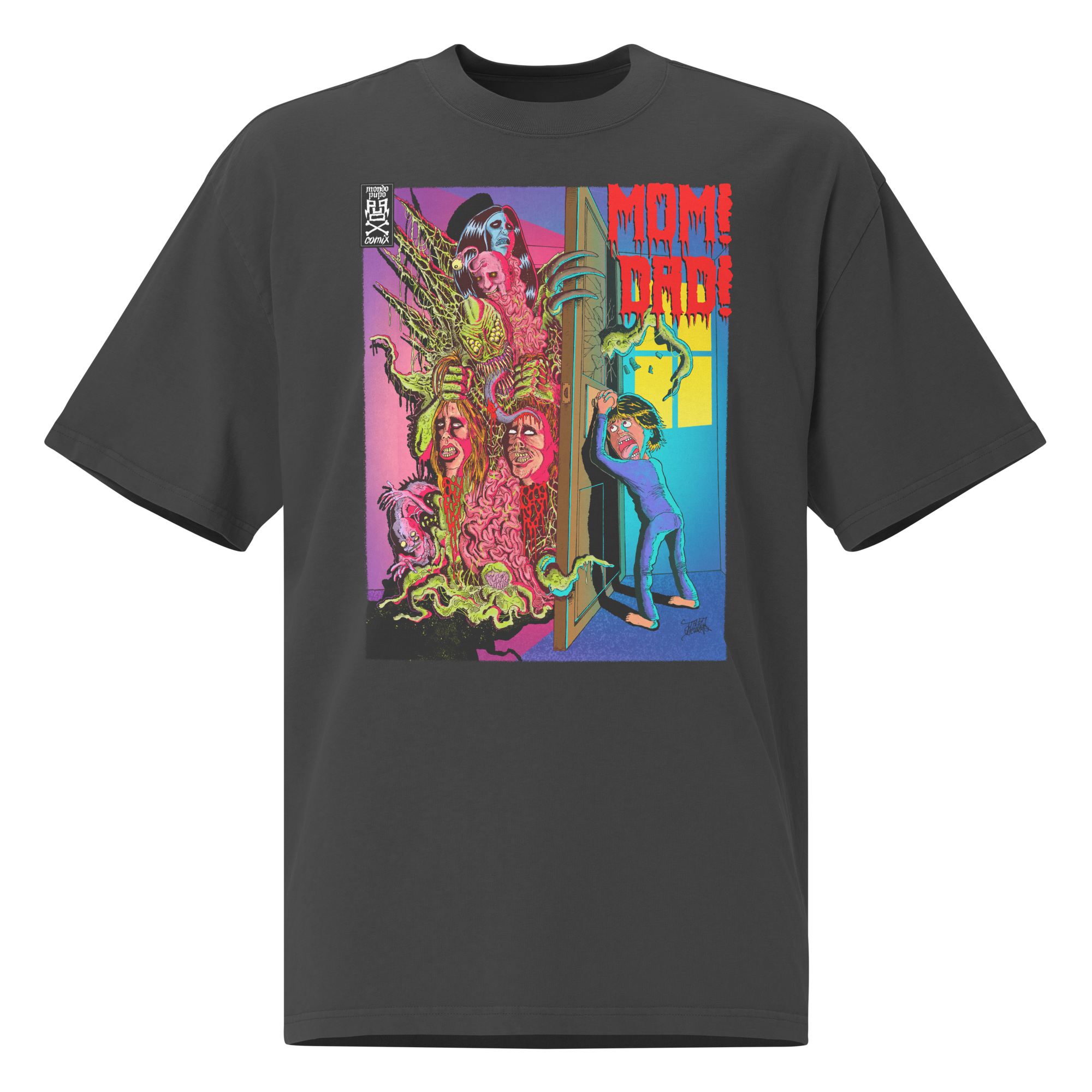 Keep the Door Closed Unisex Oversized faded T-Shirt – by Mondo Pupo