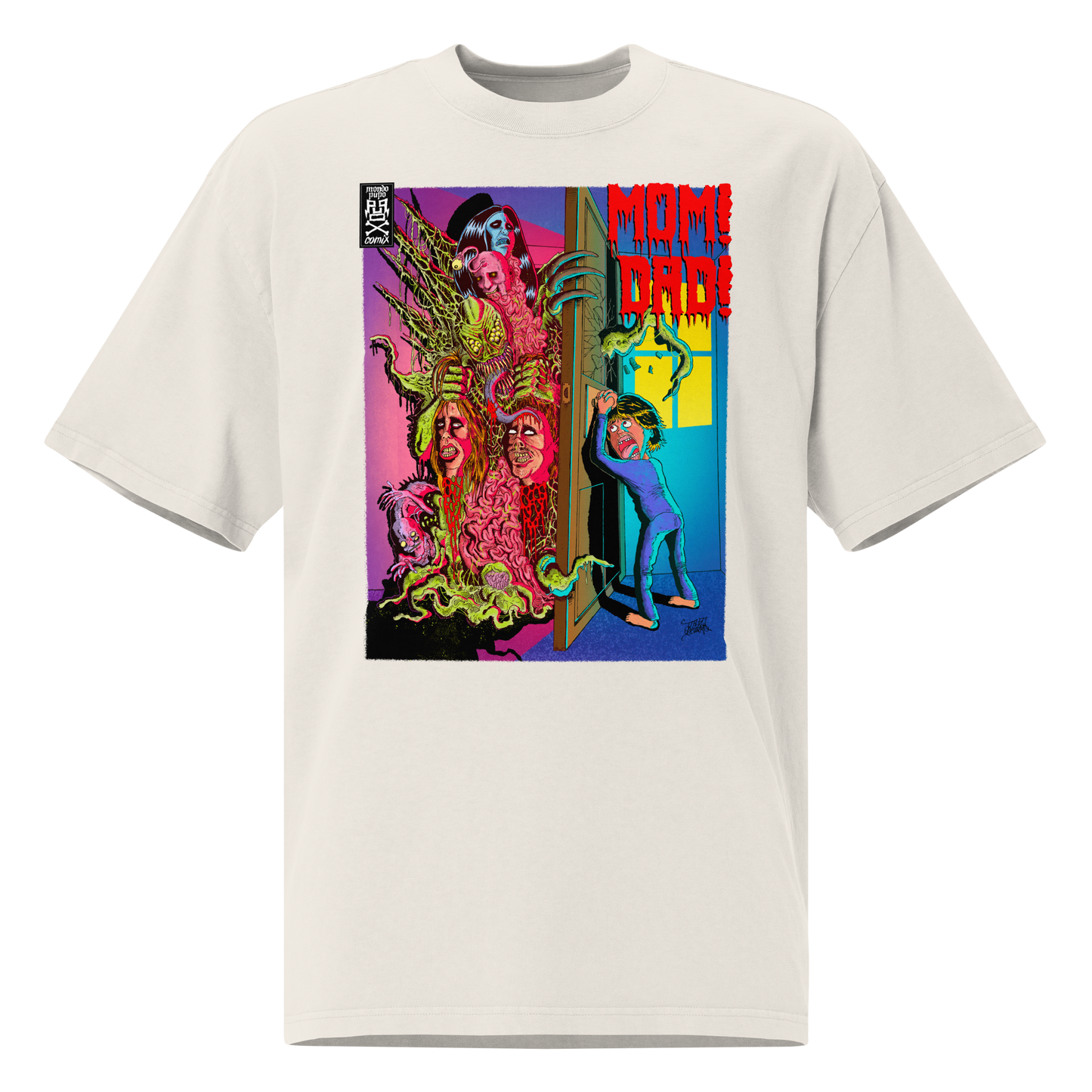 Keep the Door Closed Unisex Oversized faded T-Shirt – by Mondo Pupo