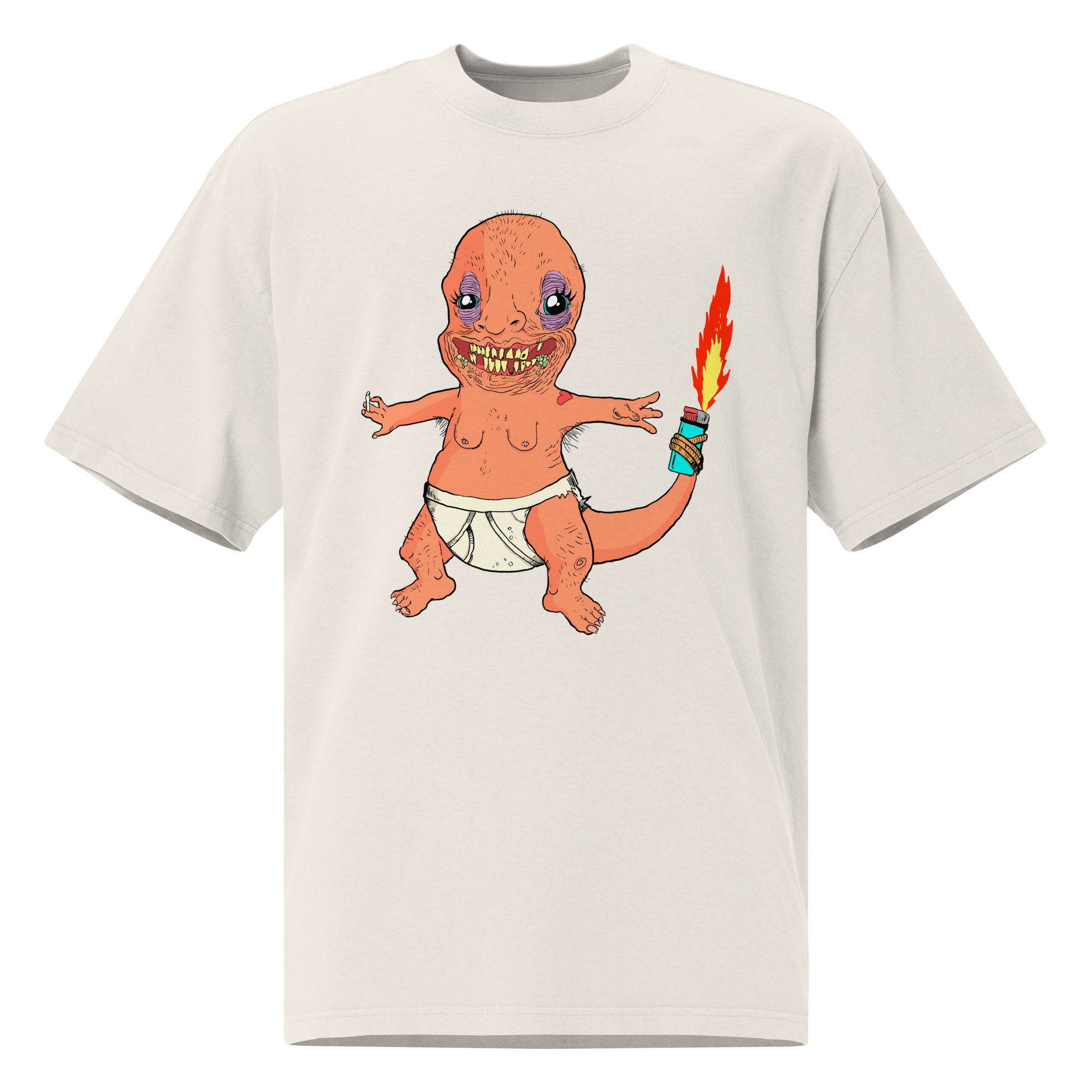 Lighter Lizard Unisex Oversized T-Shirt – by Mondo Pupo
