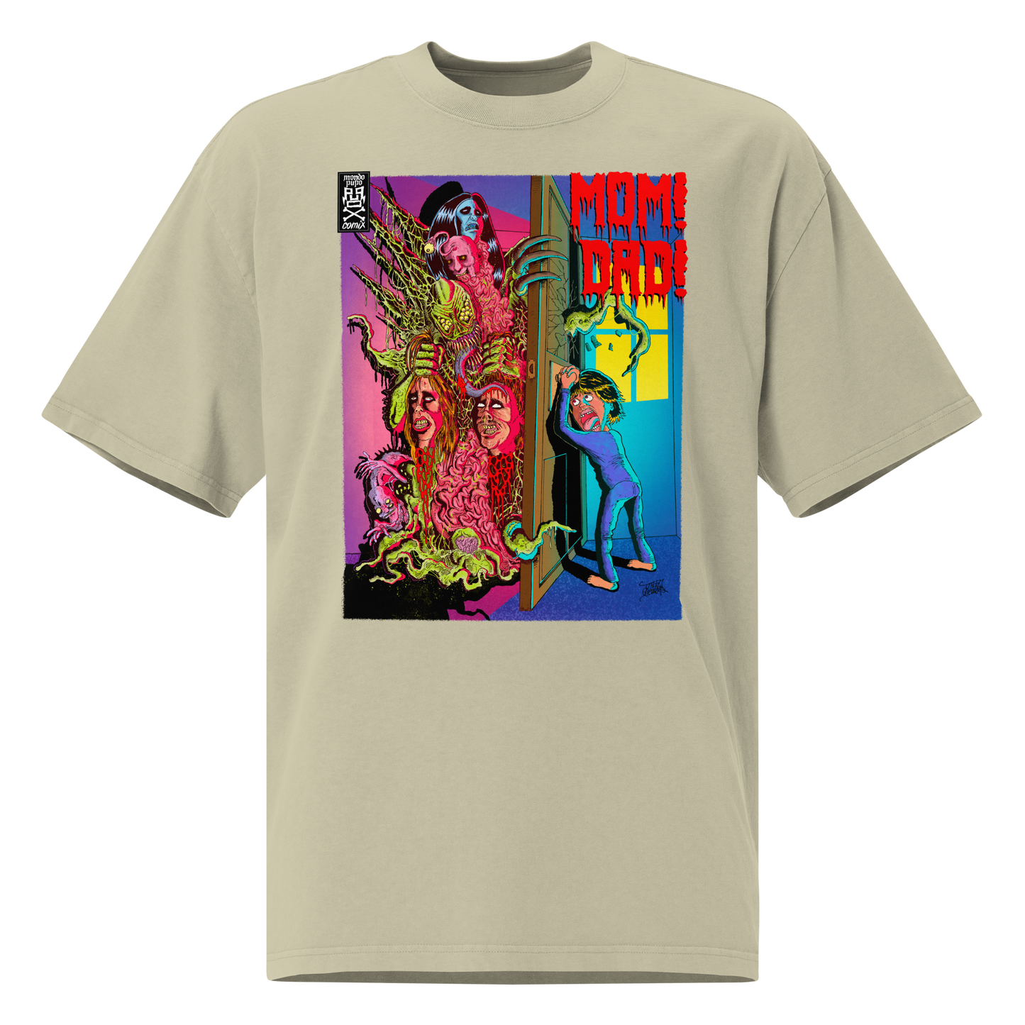 Keep the Door Closed Unisex Oversized faded T-Shirt – by Mondo Pupo