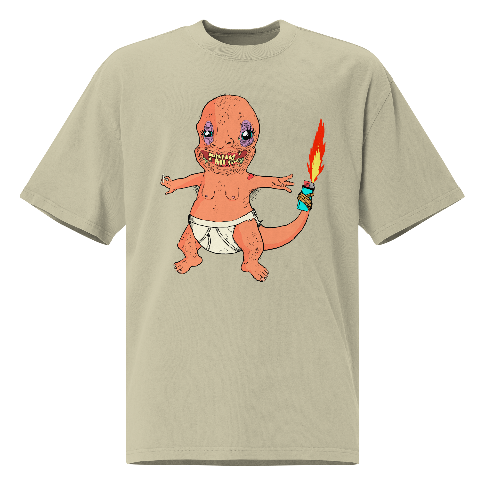 Lighter Lizard Unisex Oversized T-Shirt – by Mondo Pupo