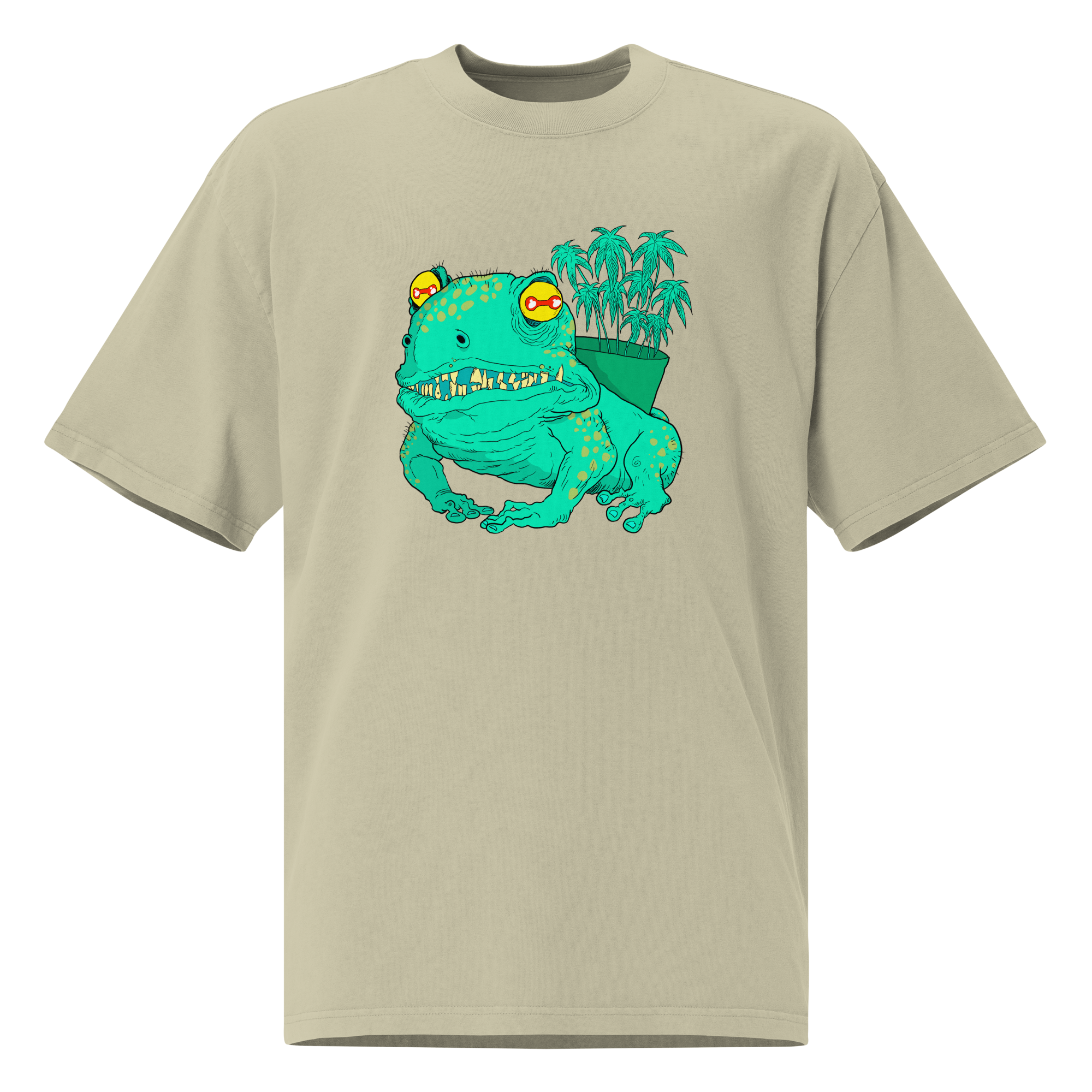 Green Frog  Oversized T-Shirt – by Mondo Pupo