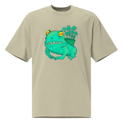 Green Frog Unisex Oversized T-Shirt – by Mondo Pupo