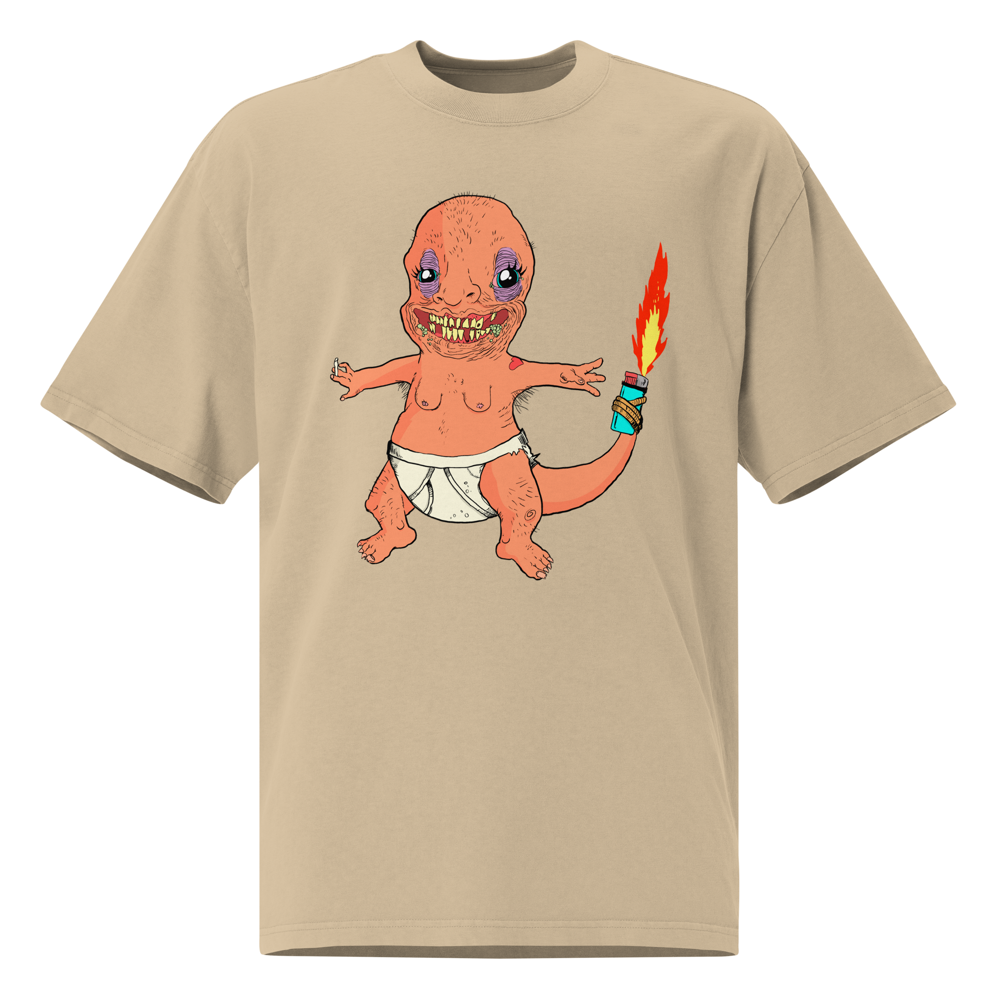 Lighter Lizard Unisex Oversized T-Shirt – by Mondo Pupo