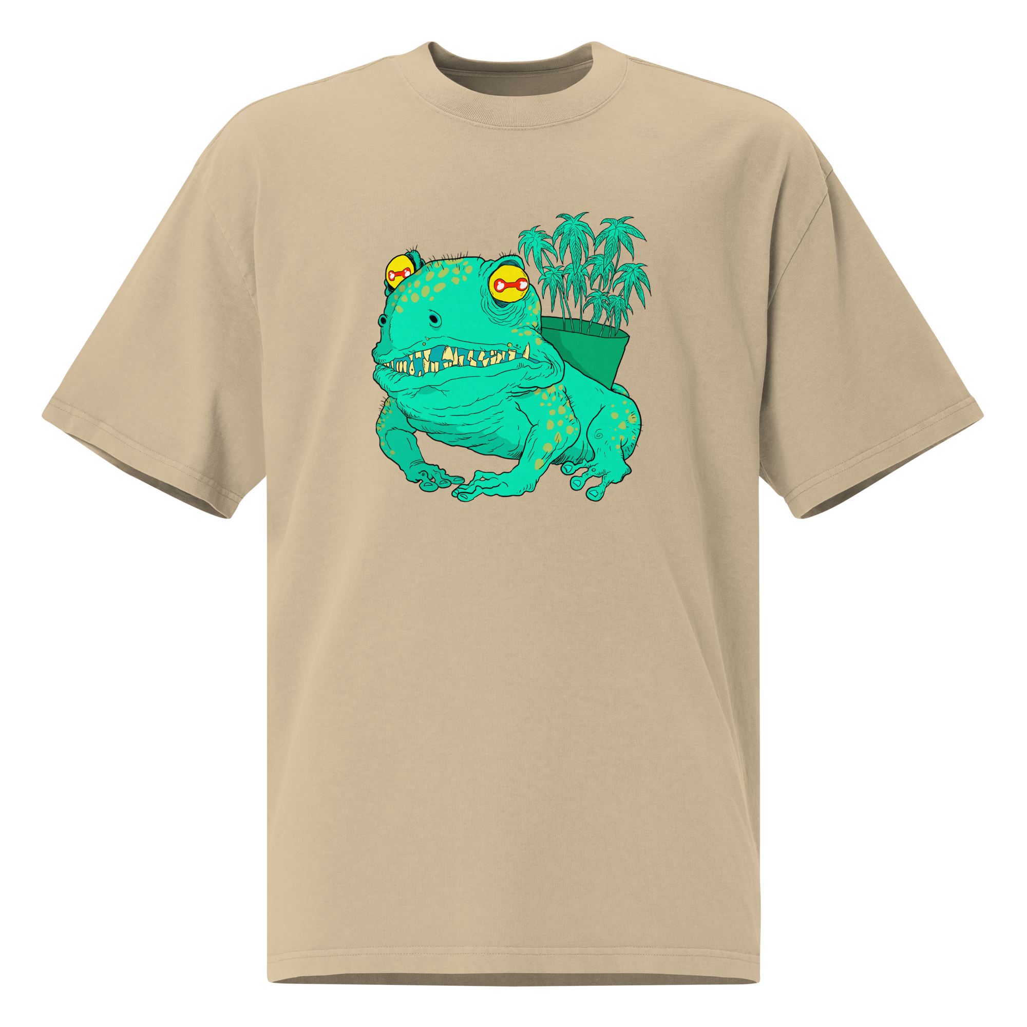 Green Frog  Oversized T-Shirt – by Mondo Pupo