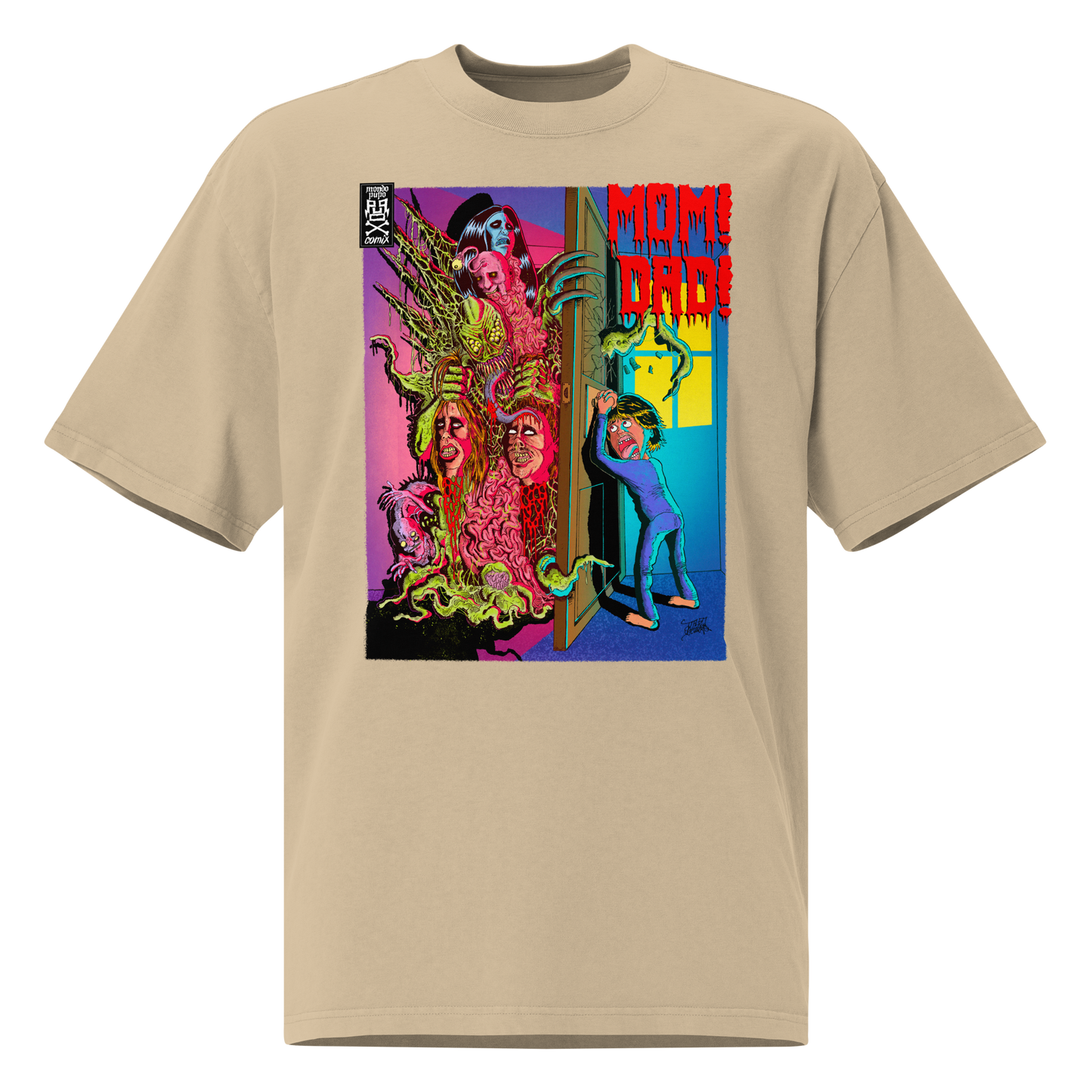 Keep the Door Closed Unisex Oversized faded T-Shirt – by Mondo Pupo