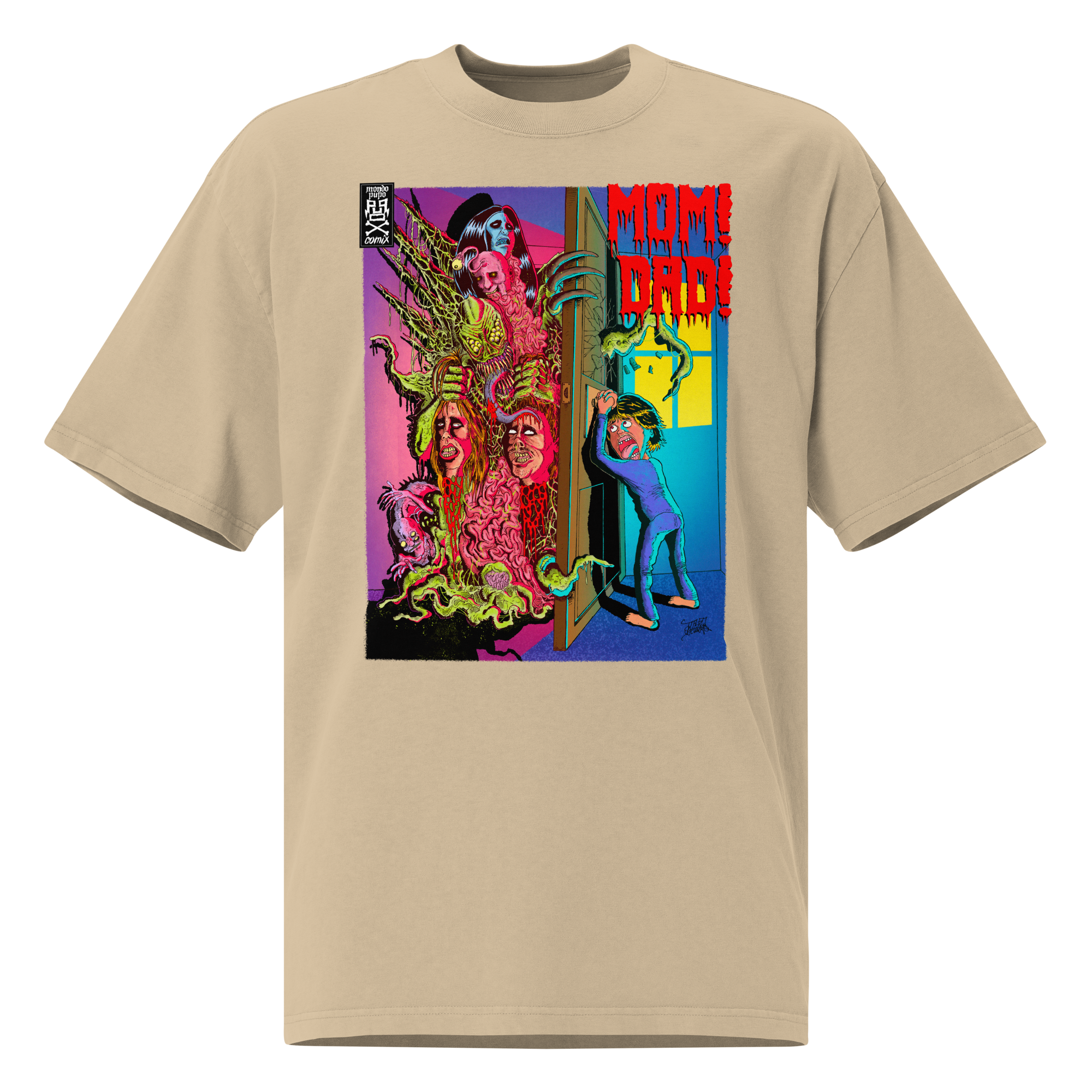 Keep the Door Closed Unisex Oversized faded T-Shirt – by Mondo Pupo