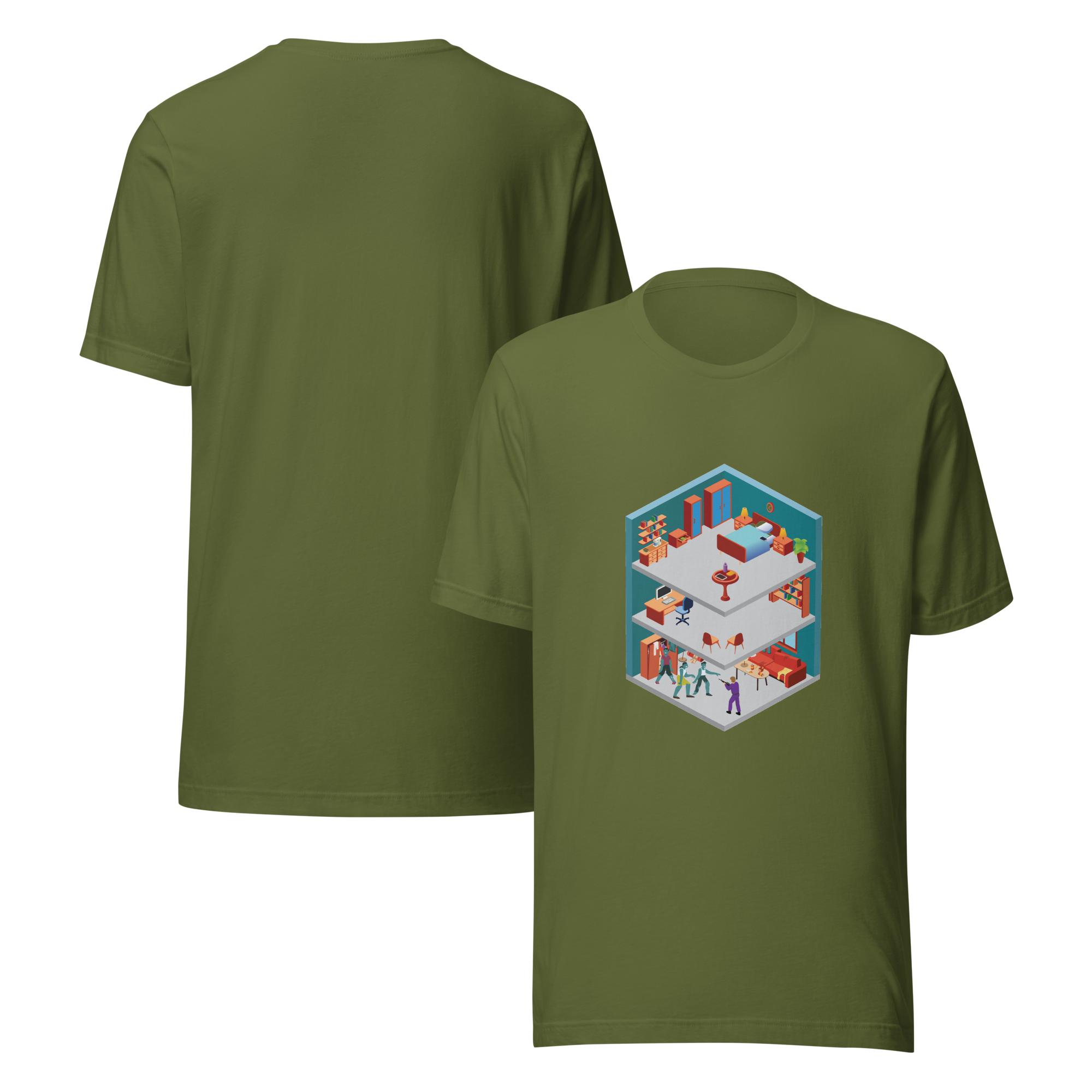 Basement Zombies Last Stand Unisex T-Shirt